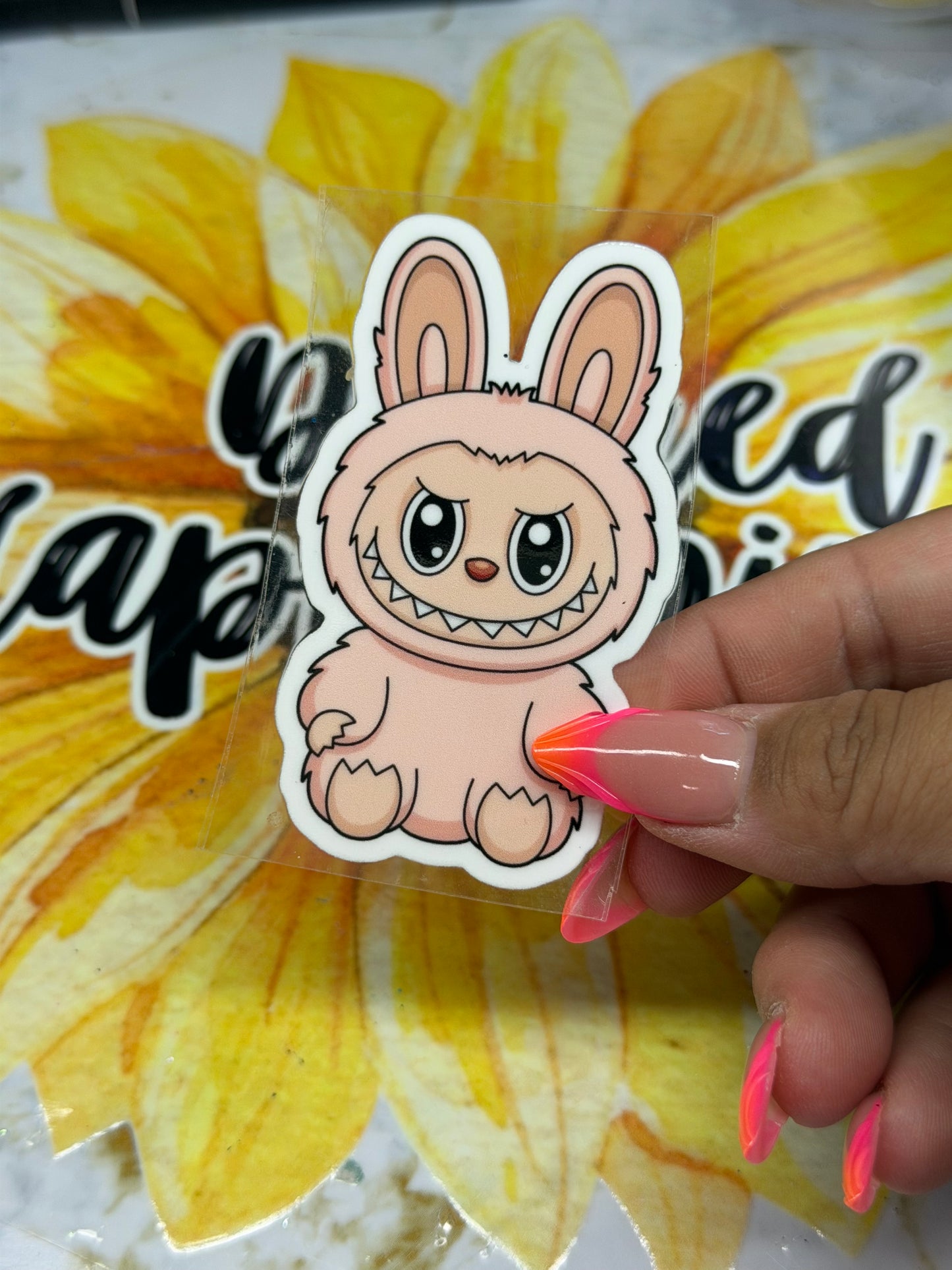 Peach Labubu