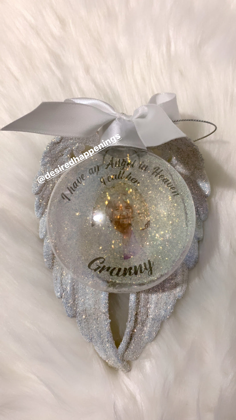 Angel Wing Memorial Ornament